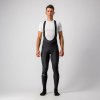 Castelli 20524 ENTRATA pánske teplé cyklistické nohavice s trakmi 010 čierna, XS