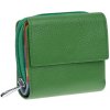 NovaKabelka.sk D485 Verde dámska kožená peňaženka zelená