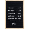 SECURIT Nasúvacia tabuľa 40 x 60 cm s 360 plast.písmeny, číslami a symbolmi WLB-TE-40-60