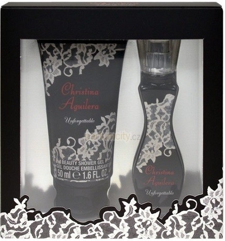 Christina Aguilera Unforgettable EDP 15 ml + sprchový gél 50 ml darčeková sada