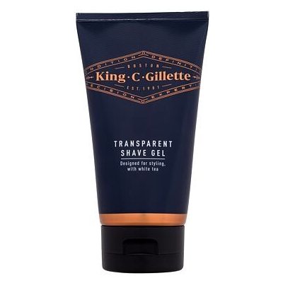 Gillette King C. Transparent Shave Gel průhledný gel na holení 150 ml pro muže