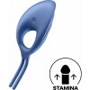 Satisfyer Swordsman Modrý - Vibračný krúžok s nastaviteľnou veľkosťou a lekárskym silikónom