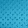 Minky 3D srdiečka, azúrové, š.150