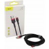 Baseus CALKLF-C19 USB / Lightning QC3.0, 2m, černý/červený