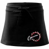 Capoeira cviky v kruhu - Športová sukne - two in one - XL ( Čierna )