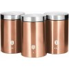 Dóza na potraviny sada 3 ks Rosegold Metallic Line BH-6720