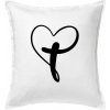 Jesus srdce - Vankúš 50x50 - 50x50 - Vrátane výplne ( Biela )