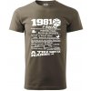 1981 v kocke - Klasické pánske tričko vyššej gramáže - S ( Army )