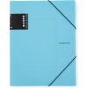 Karton P + P Zložka s gumou A4 PP 3 chlopne PASTELINI modrá