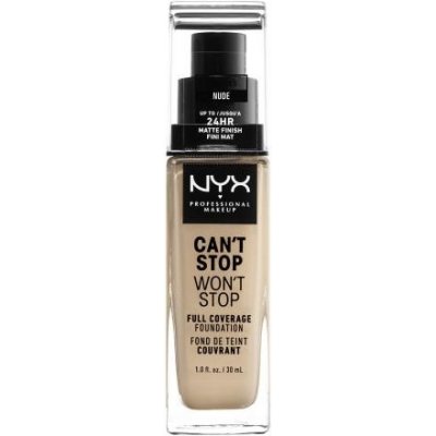 NYX Professional Makeup Can't Stop Won't Stop vodoodolný tekutý make-up 6.5 Nude 30 ml