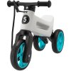 Teddies Odrážadlo FUNNY WHEELS Rider SuperSport biele/tyrkys 2 v 1 + popruh 8595557514497