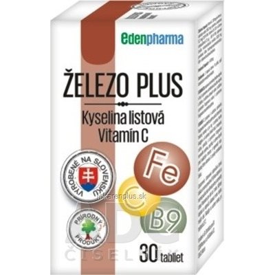 EDENPharma ŽELEZO PLUS tbl 1x30 ks