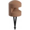 Redo 90980 Exteriérové svietidlo stĺpik CLIFF LED, 8W, 156lm, 3000K, CRI90, IP65, terracotta
