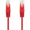 C-TECH CB-PP5-5R patch, Cat5e, UTP, 5m, červený