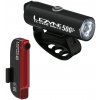 Set svetla a blikačky Lezyne Classic Drive 500+ - Stick+ Drive Pair - Satin Black/Black uni
