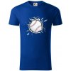 Baseball lopta v triku - Tričko z organickej bavlny - M ( Kráľovská modrá )