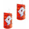 Rappa Lampion ovál s duchem halloween, 15 cm, 2 ks 8595596330539
