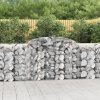 vidaXL Oblúkové gabiónové koše 2ks 300x50x100/120cm pozinkov. železo 3146701