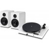 Pro-Ject JukeBox E1 HiFi Set White - Kompletní stereofonní audio systém s gramofonem (9pjukee1hswh)