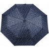 Dámsky skladací vystreľovací dáždnik - modrá tmavá