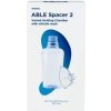 ABLE SPACER 2 + Medium Mask Nadstavec inhalačný s ventilom s náustkom a so strednou maskou s píšťalkou, 1x1 ks