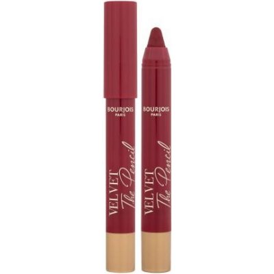 Bourjois Paris Velvet The Pencil voděodolná a dlouhotrvající rúž v tužce red 1,8 g