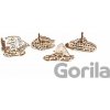 Ugears 3D mechanické puzzle prívesky Vozidlá 4 ks