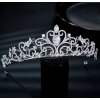 B-TOP Luxusná postriebrená korunka do vlasov s AAA zirkónmi Drahokam