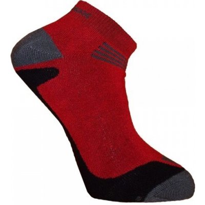 Bambox BX-STR nízké bambusové ponožky Červená / Černá