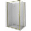 Mexen Exo, posuvný sprchový kút 95 x 90 cm, číre sklo, zlatá, 8151-095-090-50-00