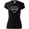 Friends (párové tričko) - Dámske Fantasy športové (dresovina) - L ( Čierna )