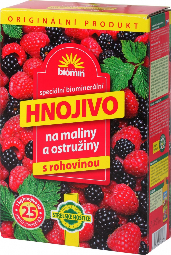 Forestina Biomin granulované hnojivo na Maliny a Ostružiny 1 kg