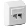 PREMIUMCORD Zásuvka 2xRJ45 pre sadrokartón, UTP Cat5e szrjz-1 PremiumCord