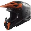 Motokrosová prilba LS2 MX703 C X-Force Barrier Victory Titánovo Oranžová 2XL