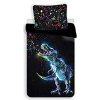 JERRY FABRICS Obliečky Dinosaur Black 1x70x90/1x140x200cm