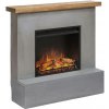 Tagu elektrický krb Rolf Concrete Grey, 1500 W, LED