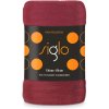 FARO Deka mikroplyš super soft bordó Polyester, 130/170 cm