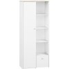 Nábytek PEGAS s.r.o. Šatní skříň Elmo 04, Bílá Alpská/Buk Fiord