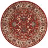 Sintelon , Kusový koberec Teheran Practica 59 / CVC kruh, 200x200 (priemer) kruh, červená, chodba / predsieň