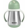 Béaba Termoizolačný hrnček so slamkou sage green 250 ml