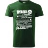 1985 v kocke - Klasické pánske tričko vyššej gramáže - S ( Fľaškovozelená )