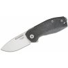 Lionsteel NANO, Folding knife MagnaCut blade, BLACK Canvas handle NA01 CVB