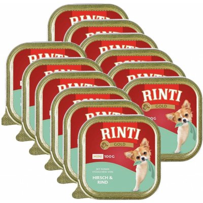 Konzerva Rinti Gold Mini Adult jeleň a hovädzie 12 x 100 g