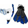 ACRA Šnorchlovací set 3v1 M6213, modrý, brýle, šnorchl, ploutve 36-41