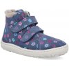 Detské zimné topánky Froddo - Winter furry Denim + modré hviezdy
