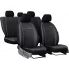 Pokter Autopoťahy pre Volkswagen Golf (VI) 2008-2012 Exclusive Alcantara - čierne 2+3