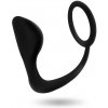 Addicted Toys Anal Plug And Cock Ring 10cm - Black