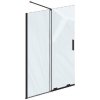 Ravak Roll - Sprchová stena Walk-In 110x195 cm, čierna/číre sklo X9WVD0300Z1