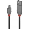 Kábel USB 2.0 A-MICRO-B M/M 3m, High Speed, čierny, Anthra Line