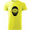 Florbal maska - Klasické pánske tričko vyššej gramáže - S ( Neonová žltá )